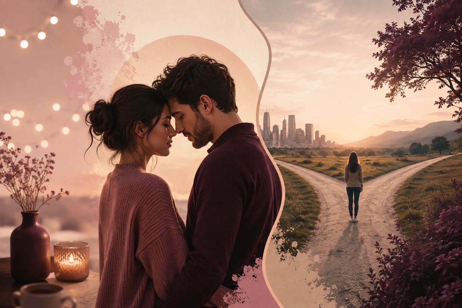 Couple reflecting on chemistry and compatibility in a romantic relationship